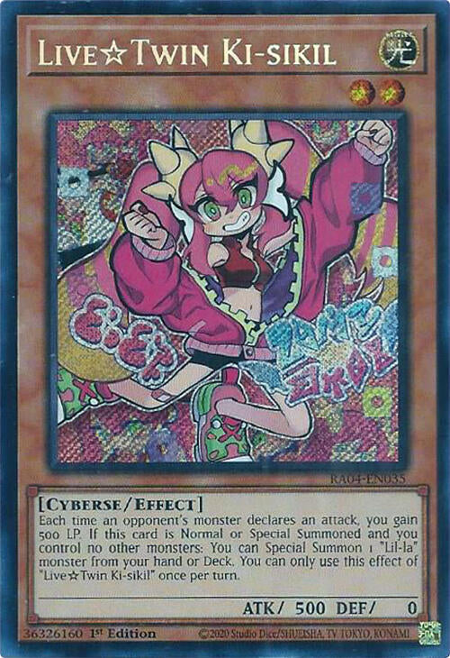 LiveTwin Ki-sikil [RA04-EN035] Secret Rare Yu-Gi-Oh!