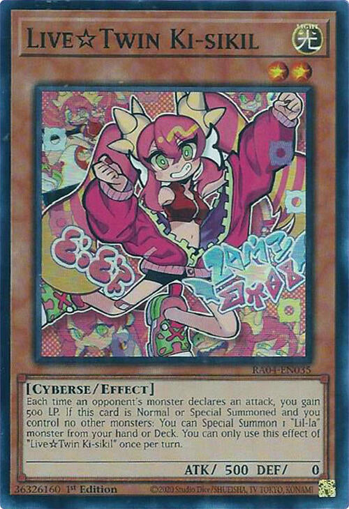 LiveTwin Ki-sikil [RA04-EN035] Super Rare Yu-Gi-Oh!
