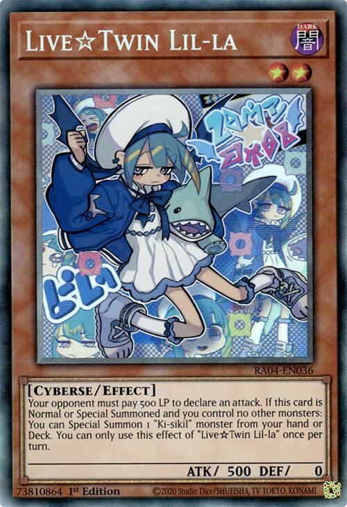LiveTwin Lil-la [RA04-EN036] Prismatic Collector's Rare Yu-Gi-Oh!