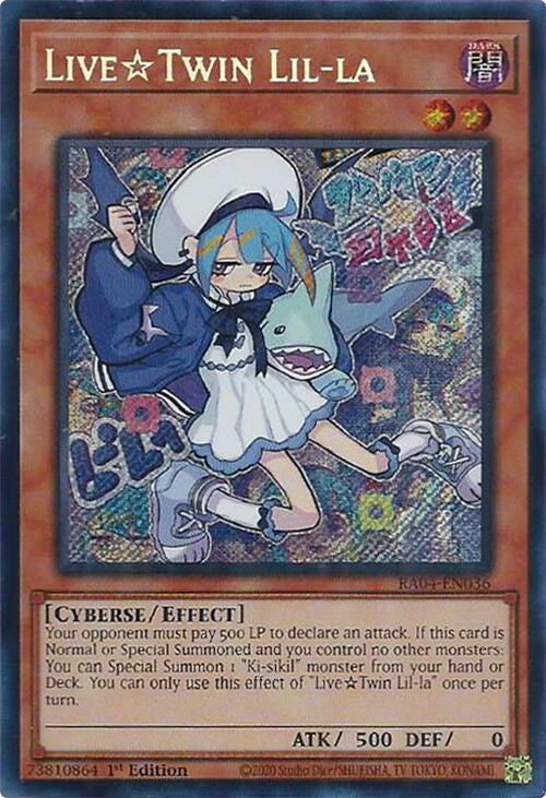 LiveTwin Lil-la [RA04-EN036] Secret Rare Yu-Gi-Oh!