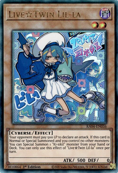 LiveTwin Lil-la [RA04-EN036] Prismatic Ultimate Rare Yu-Gi-Oh!