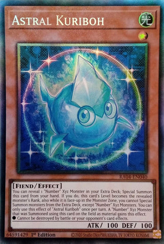 Astral Kuriboh [RA04-EN040] Prismatic Collector's Rare Yu-Gi-Oh!