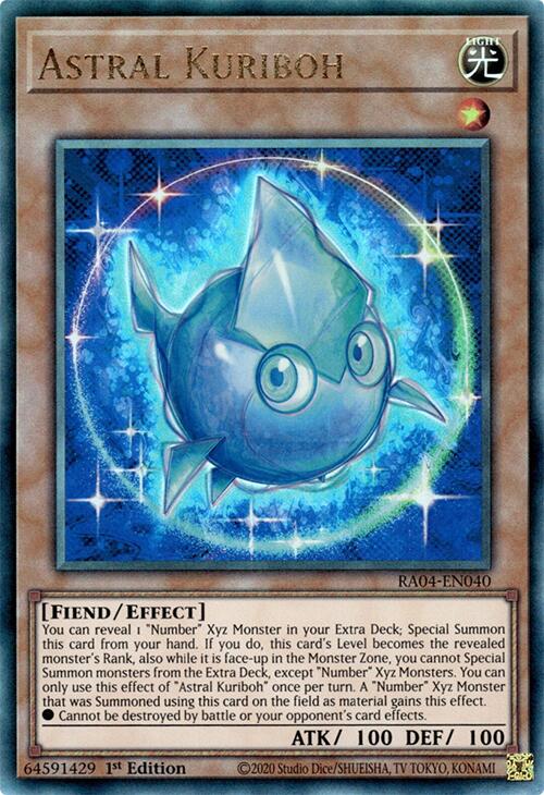 Astral Kuriboh [RA04-EN040] Prismatic Ultimate Rare Yu-Gi-Oh!