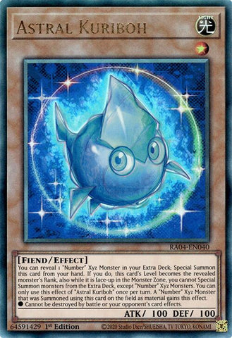 Astral Kuriboh [RA04-EN040] Prismatic Ultimate Rare Yu-Gi-Oh!