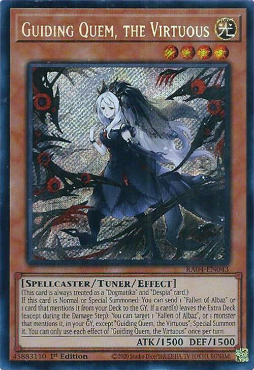Guiding Quem, the Virtuous [RA04-EN043] Secret Rare Yu-Gi-Oh!