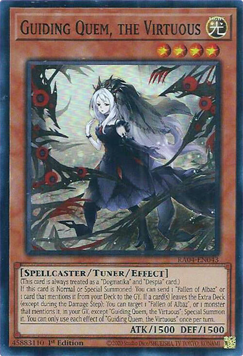 Guiding Quem, the Virtuous [RA04-EN043] Super Rare Yu-Gi-Oh!