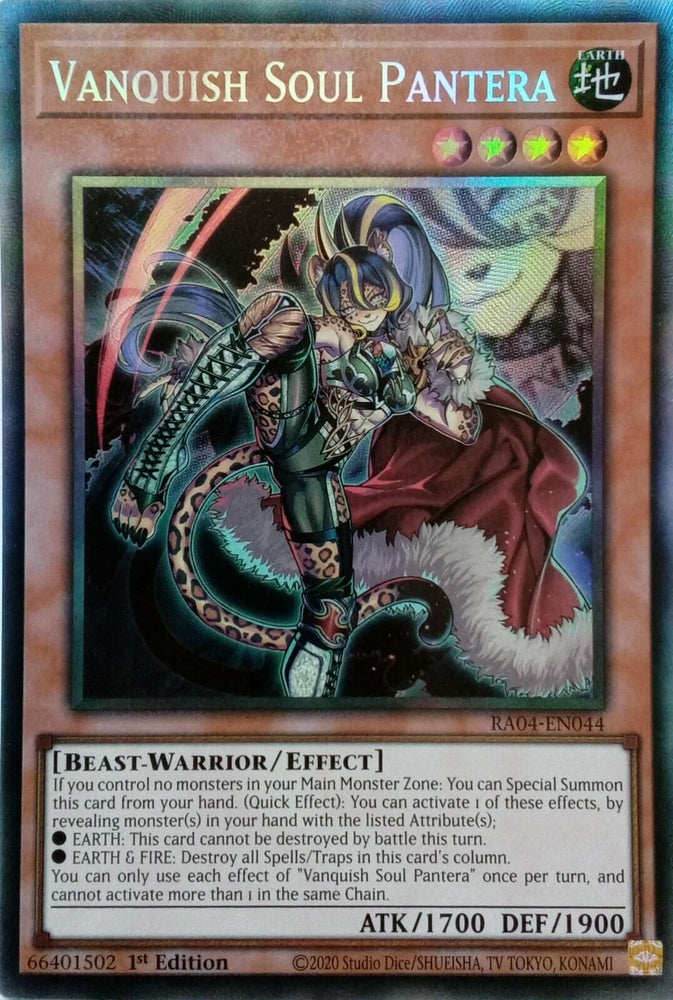 Vanquish Soul Pantera [RA04-EN044] Prismatic Collector's Rare Yu-Gi-Oh!
