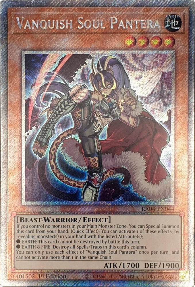 Vanquish Soul Pantera [RA04-EN044] Platinum Secret Rare Yu-Gi-Oh!