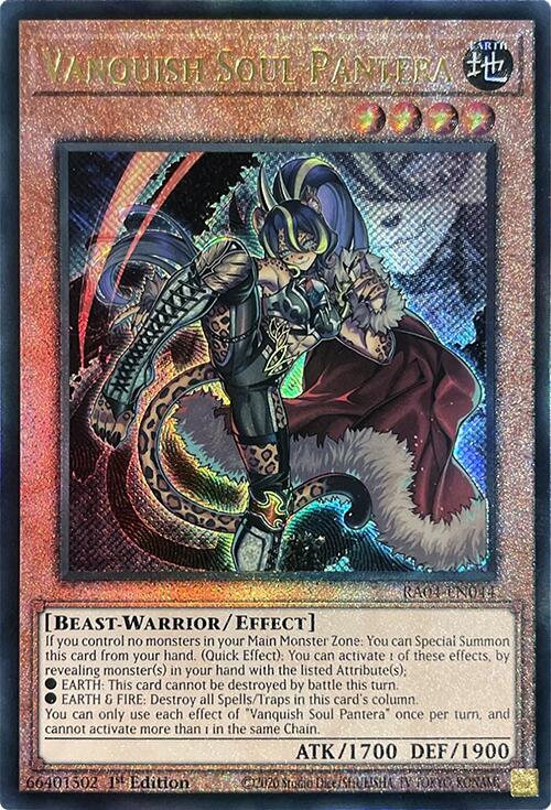Vanquish Soul Pantera [RA04-EN044] Prismatic Ultimate Rare Yu-Gi-Oh!