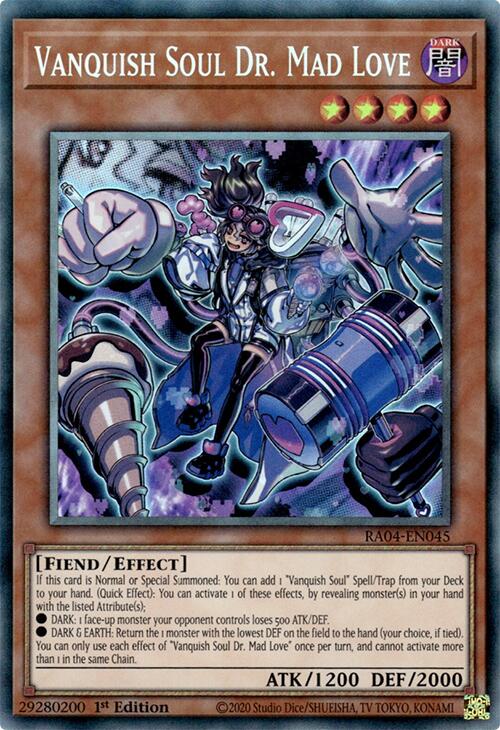 Vanquish Soul Dr. Mad Love [RA04-EN045] Prismatic Collector's Rare Yu-Gi-Oh!