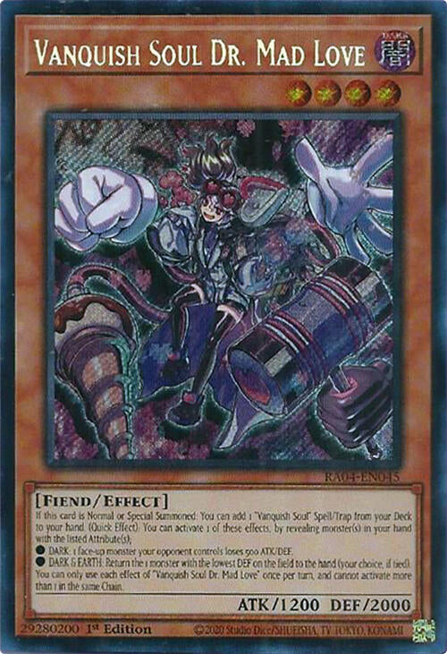 Vanquish Soul Dr. Mad Love [RA04-EN045] Secret Rare Yu-Gi-Oh!
