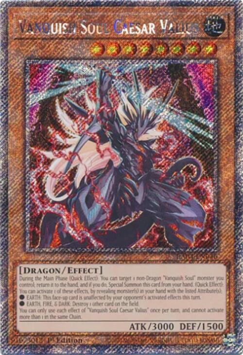 Vanquish Soul Caesar Valius [RA04-EN046] Platinum Secret Rare Yu-Gi-Oh!