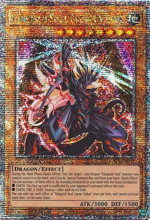 Vanquish Soul Caesar Valius [RA04-EN046] Quarter Century Secret Rare Yu-Gi-Oh!