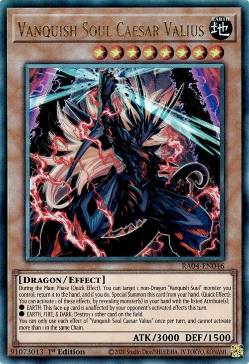 Vanquish Soul Caesar Valius [RA04-EN046] Prismatic Ultimate Rare Yu-Gi-Oh!