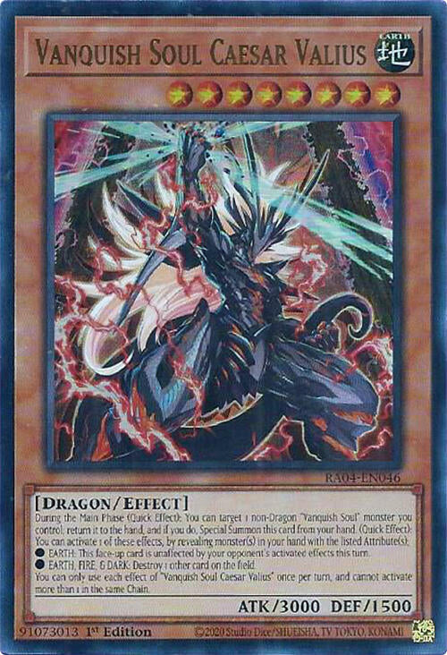 Vanquish Soul Caesar Valius [RA04-EN046] Ultra Rare Yu-Gi-Oh!