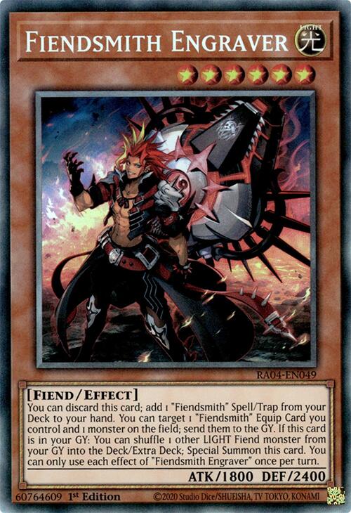 Fiendsmith Engraver [RA04-EN049] Prismatic Collector's Rare Yu-Gi-Oh!