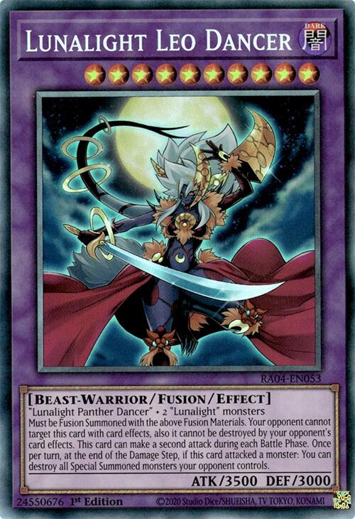 Lunalight Leo Dancer [RA04-EN053] Prismatic Collector's Rare Yu-Gi-Oh!