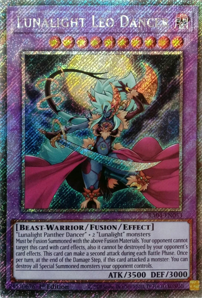 Lunalight Leo Dancer [RA04-EN053] Platinum Secret Rare Yu-Gi-Oh!