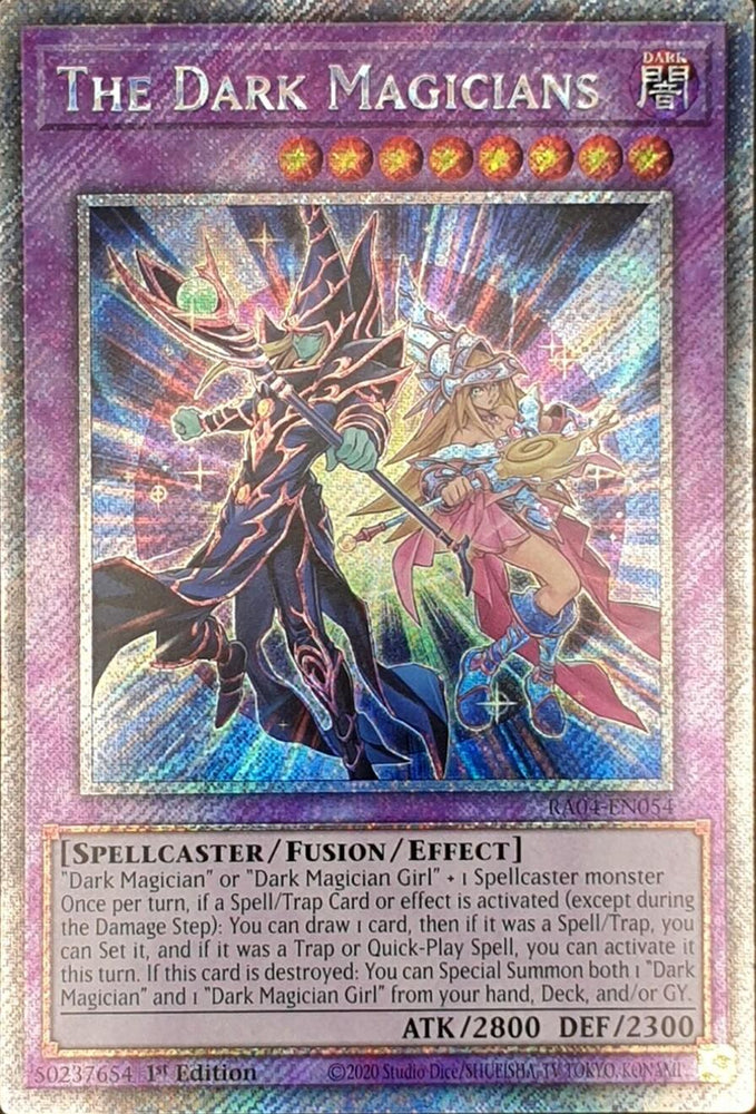 The Dark Magicians [RA04-EN054] Platinum Secret Rare Yu-Gi-Oh!