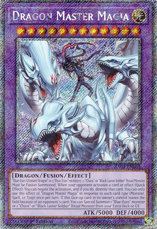 Dragon Master Magia [RA04-EN055] Platinum Secret Rare Yu-Gi-Oh!