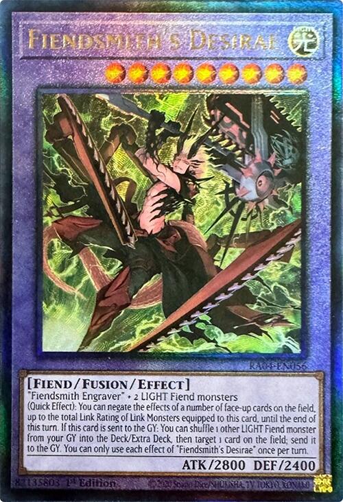 Fiendsmith's Desirae [RA04-EN056] Prismatic Ultimate Rare Yu-Gi-Oh!