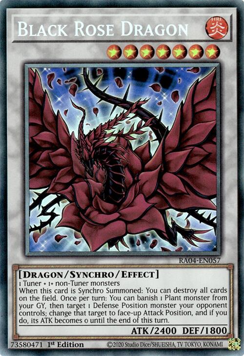 Black Rose Dragon [RA04-EN057] Prismatic Collector's Rare Yu-Gi-Oh!