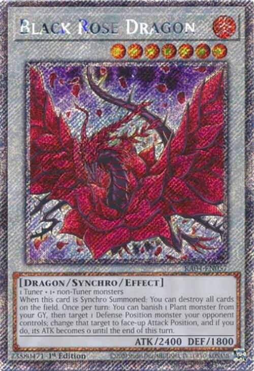 Black Rose Dragon [RA04-EN057] Platinum Secret Rare Yu-Gi-Oh!