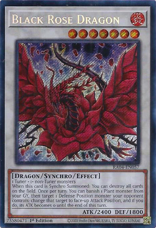 Black Rose Dragon [RA04-EN057] Secret Rare Yu-Gi-Oh!