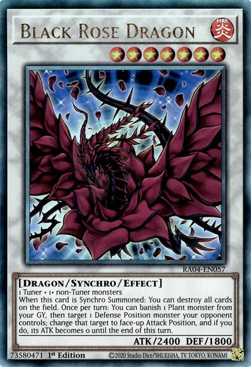 Black Rose Dragon [RA04-EN057] Prismatic Ultimate Rare Yu-Gi-Oh!