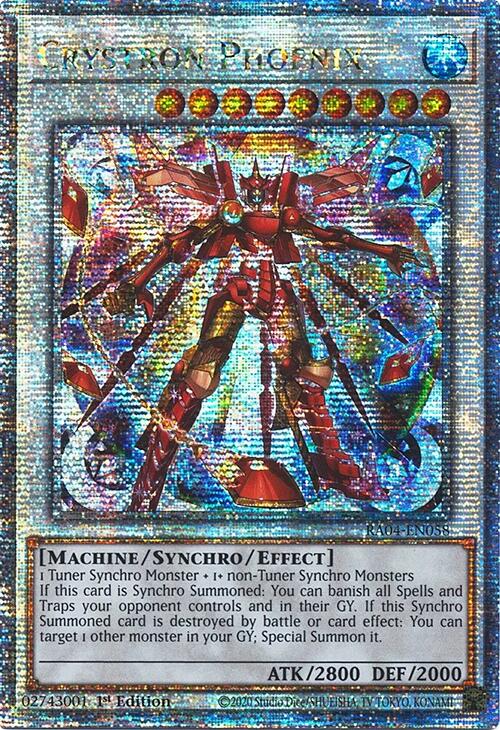 Crystron Phoenix [RA04-EN058] Quarter Century Secret Rare Yu-Gi-Oh!