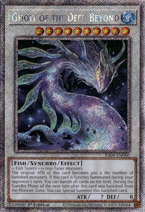 Ghoti of the Deep Beyond [RA04-EN060] Platinum Secret Rare Yu-Gi-Oh!
