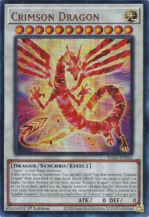 Crimson Dragon (card) [RA04-EN061] Ultra Rare Yu-Gi-Oh!