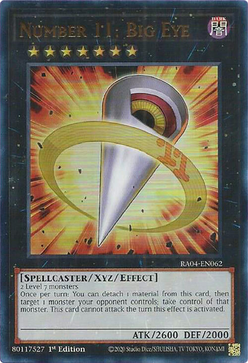 Number 11: Big Eye [RA04-EN062] Ultra Rare Yu-Gi-Oh!