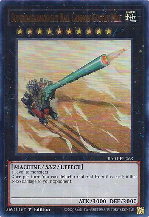 Superdreadnought Rail Cannon Gustav Max [RA04-EN063] Ultra Rare Yu-Gi-Oh!