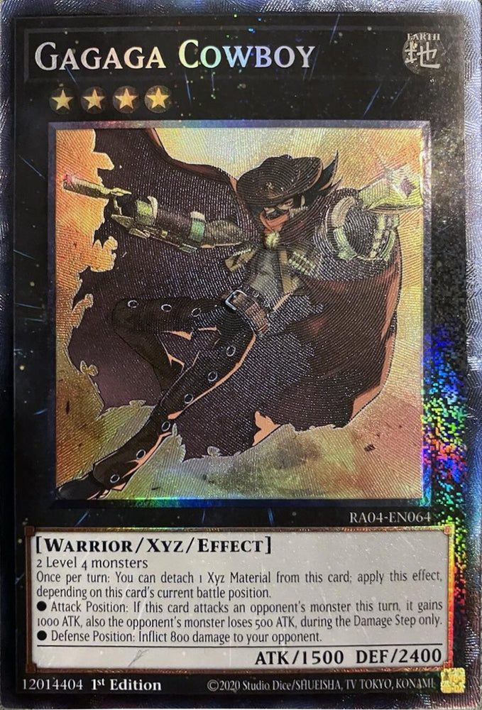 Gagaga Cowboy [RA04-EN064] Prismatic Collector's Rare Yu-Gi-Oh!