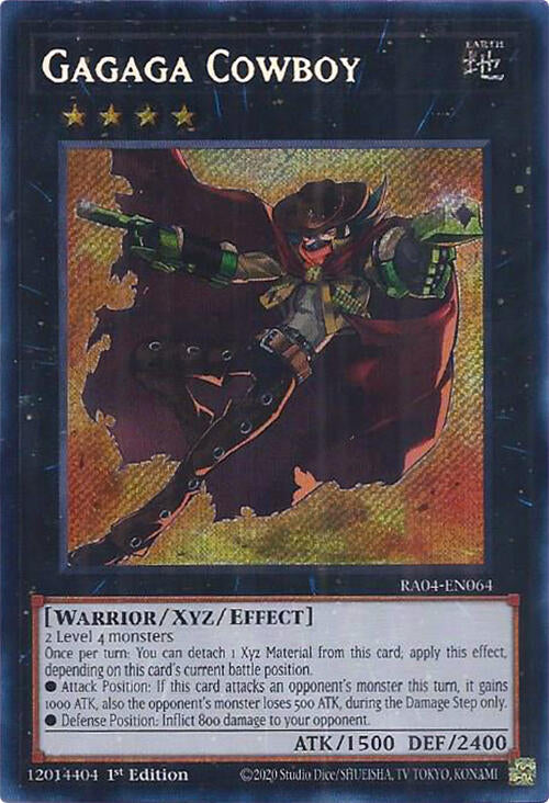 Gagaga Cowboy [RA04-EN064] Secret Rare Yu-Gi-Oh!