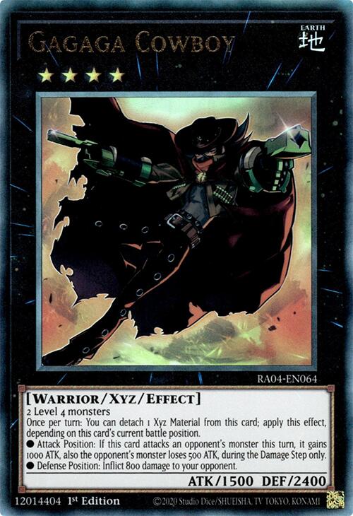 Gagaga Cowboy [RA04-EN064] Prismatic Ultimate Rare Yu-Gi-Oh!