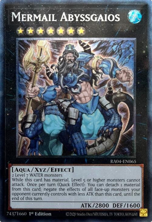 Mermail Abyssgaios [RA04-EN065] Prismatic Collector's Rare Yu-Gi-Oh!