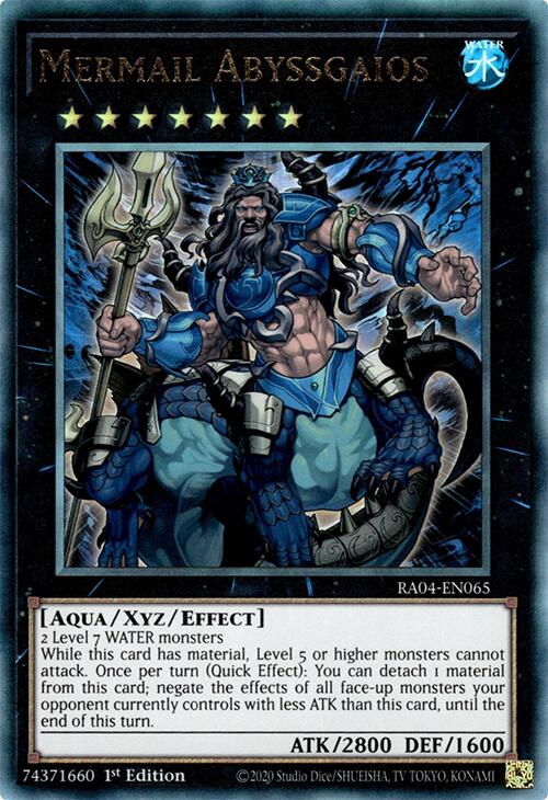 Mermail Abyssgaios [RA04-EN065] Prismatic Ultimate Rare Yu-Gi-Oh!