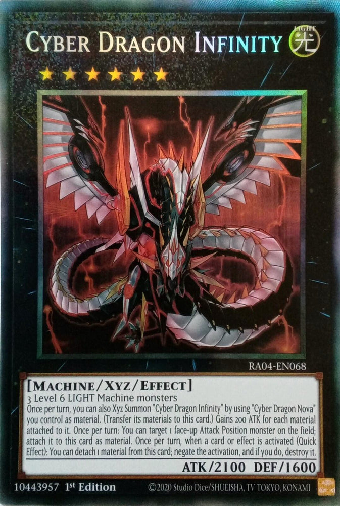 Cyber Dragon Infinity [RA04-EN068] Prismatic Collector's Rare Yu-Gi-Oh!