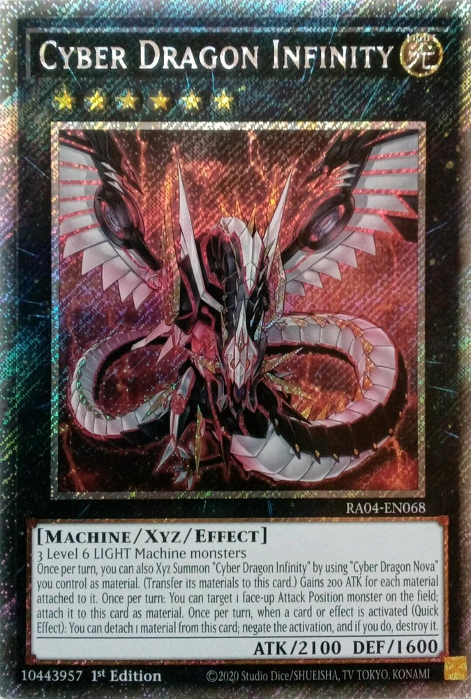 Cyber Dragon Infinity [RA04-EN068] Platinum Secret Rare Yu-Gi-Oh!