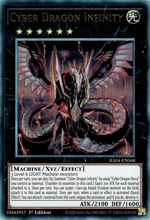 Cyber Dragon Infinity [RA04-EN068] Prismatic Ultimate Rare Yu-Gi-Oh!