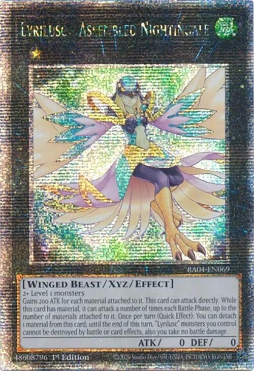 Lyrilusc - Assembled Nightingale [RA04-EN069] Quarter Century Secret Rare Yu-Gi-Oh!