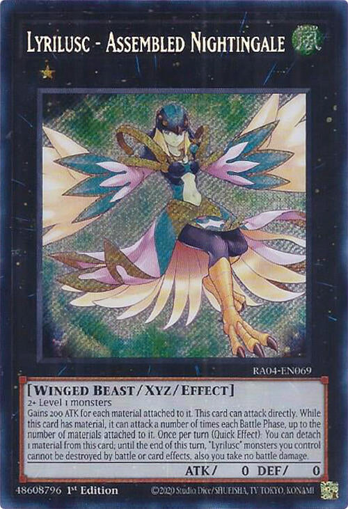 Lyrilusc - Assembled Nightingale [RA04-EN069] Secret Rare Yu-Gi-Oh!
