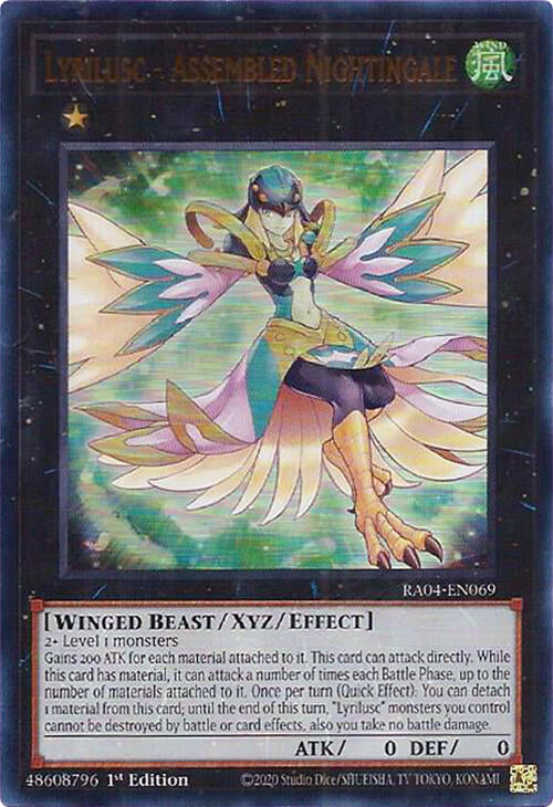Lyrilusc - Assembled Nightingale [RA04-EN069] Ultra Rare Yu-Gi-Oh!