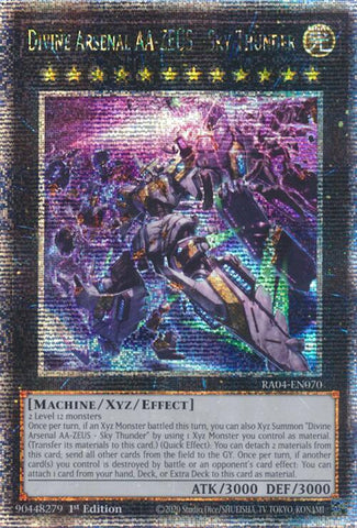 Divine Arsenal AA-ZEUS - Sky Thunder (New Art) [RA04-EN070] Quarter Century Secret Rare Yu-Gi-Oh!