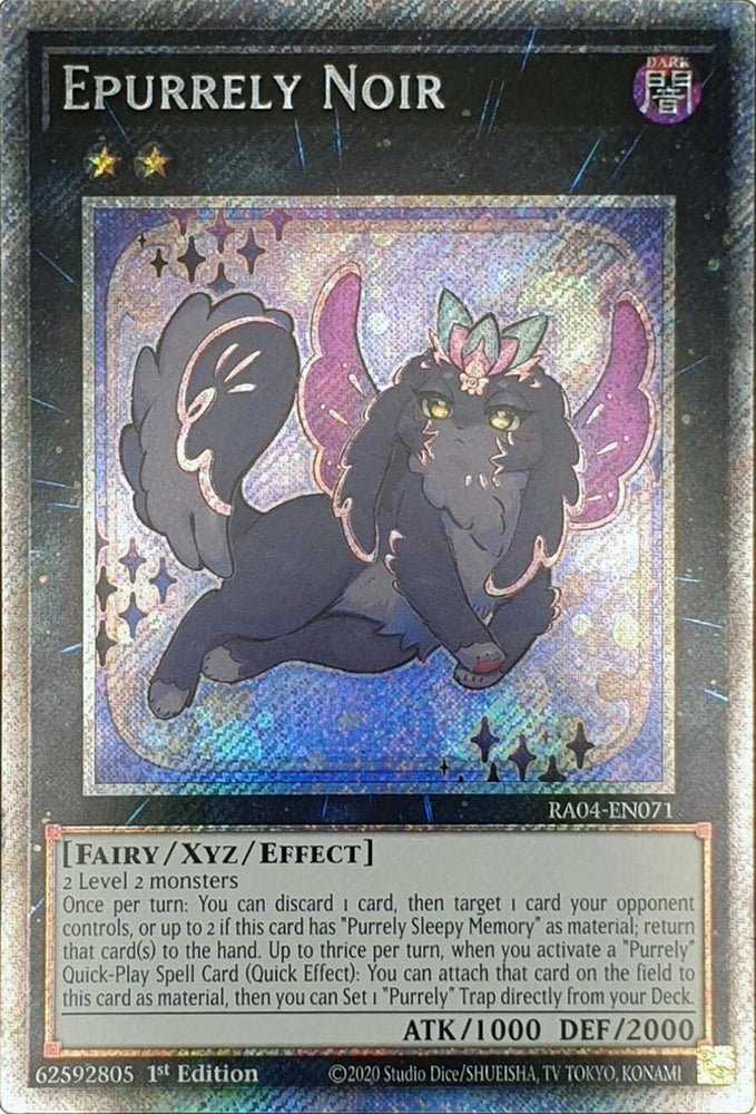 Epurrely Noir [RA04-EN071] Platinum Secret Rare Yu-Gi-Oh!