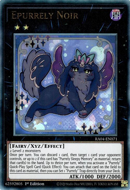 Epurrely Noir [RA04-EN071] Prismatic Ultimate Rare Yu-Gi-Oh!