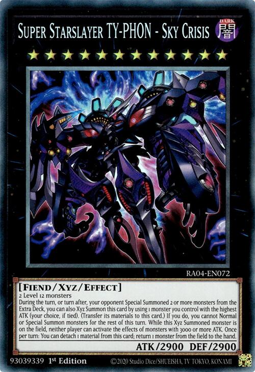 Super Starslayer TY-PHON - Sky Crisis [RA04-EN072] Prismatic Collector's Rare Yu-Gi-Oh!
