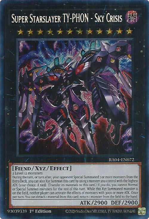 Super Starslayer TY-PHON - Sky Crisis [RA04-EN072] Secret Rare Yu-Gi-Oh!
